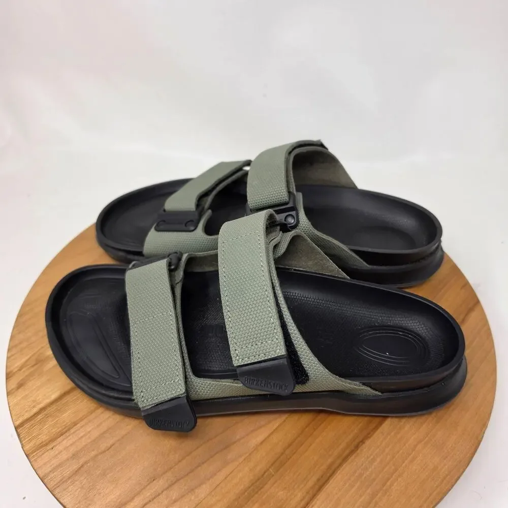 Birkenstock Sandals Mens 9 Atacama Green Black Sport Slide Outdoor Summer Preppy
